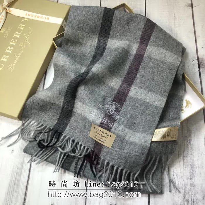 BURBERRY巴寶莉原單 經典男士羊絨圍巾 男女同款 LLWJ6076